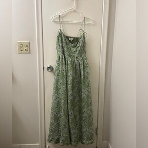 En Saison Green Floral Maxi Dress